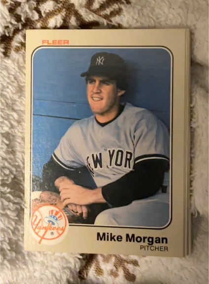 1983 Fleer #388 Mike Morgan — front