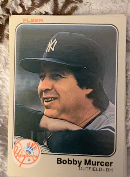 1983 Fleer #390 Bobby Murcer — front