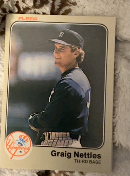 1983 Fleer #391 Graig Nettles — front