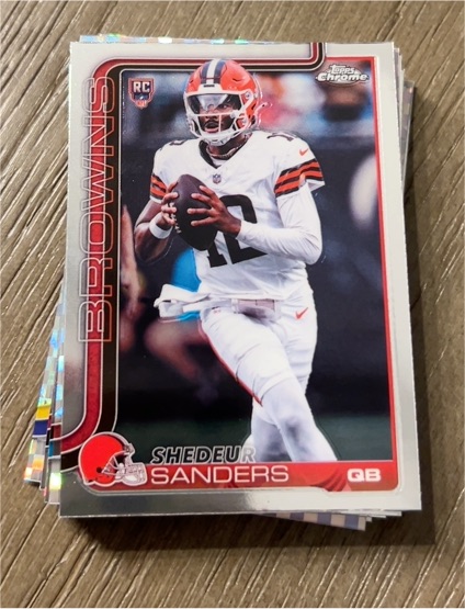 2025 Topps Chrome #315 Shedeur Sanders — front