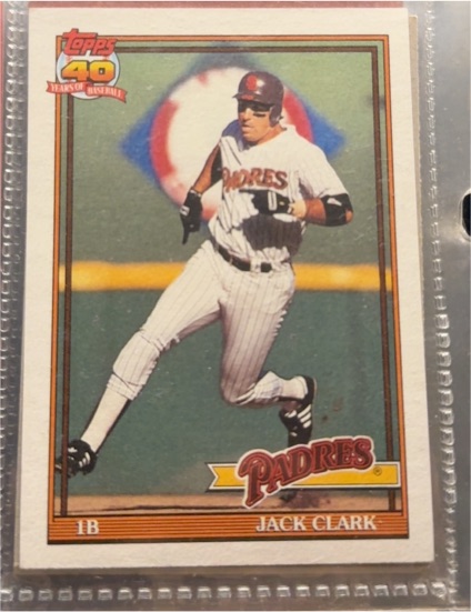 1991 Topps #650 Jack Clark — front