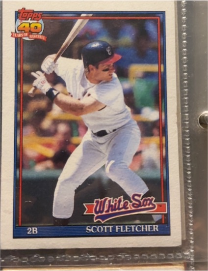 1991 Topps #785 Scott Fletcher — front