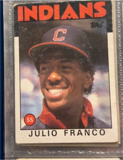 1986 Topps #391 Julio Franco — front