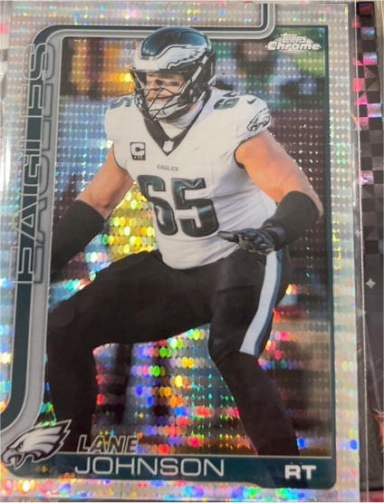 2025 Topps Chrome Football #246 Lane Johnson — front