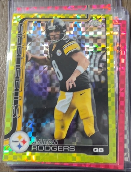 2025 Topps Chrome #255 Aaron Rodgers — front