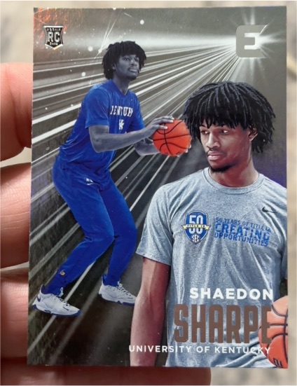 2022 Panini Chronicles Draft Picks Essentials #17 Shaedon Sharpe Rookie — front