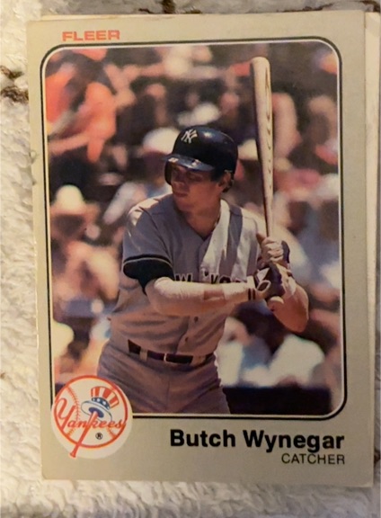 1983 Fleer #399 Butch Wynegar — front