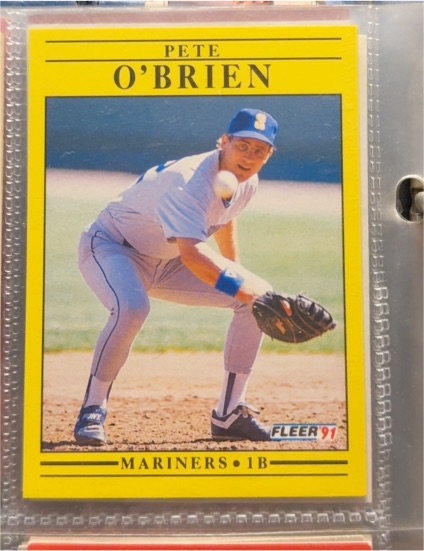 1991 Fleer #459 Pete O'Brien — front