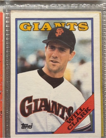 1988 Topps #350 Will Clark — front