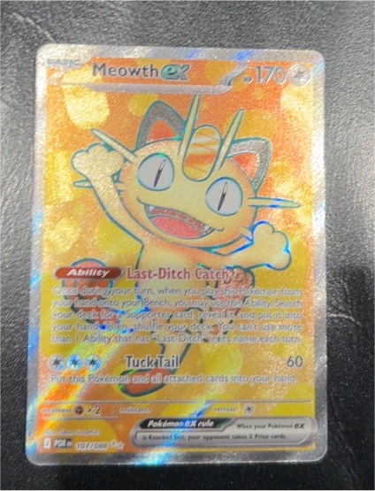 2026 Pokémon Meowth EX #107 — front