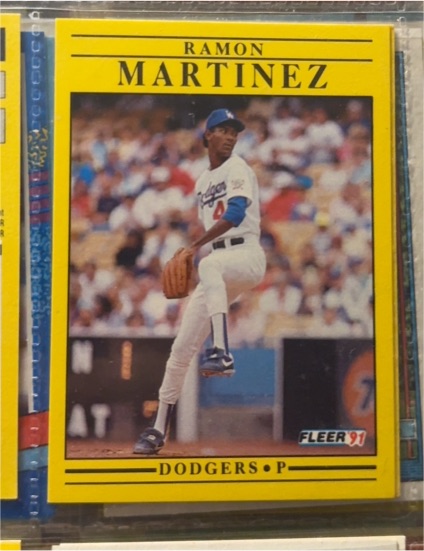 1991 Fleer #212 Ramon Martinez — front