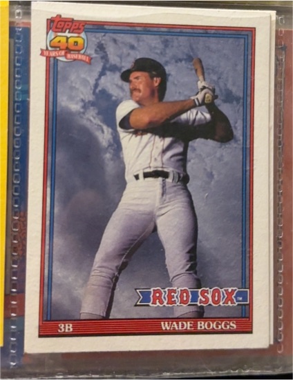 1991 Topps #450 Wade Boggs — front