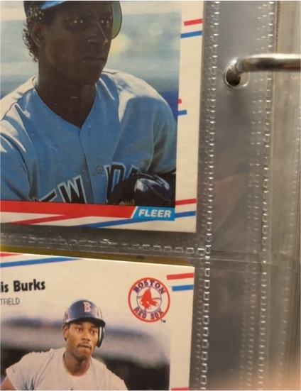 1988 Fleer #348 Ellis Burks — front