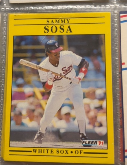 1991 Fleer #136 Sammy Sosa — front