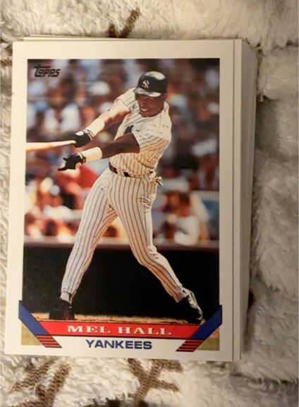 1993 Topps #114 Mel Hall New York Yankees — front