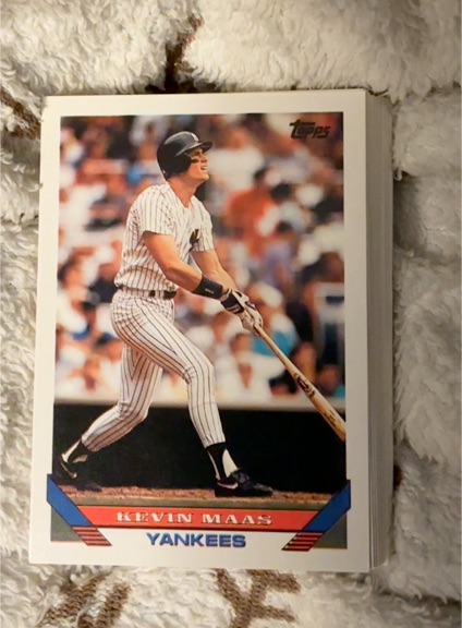 1993 Topps #168 Kevin Maas — front