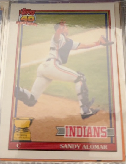 1991 Topps #165 Sandy Alomar Cleveland Indians All-Star Rookie — front