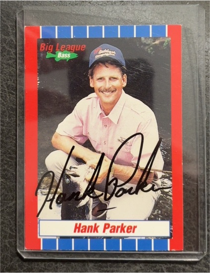 1990 Big League Bass #Hank Parker — front