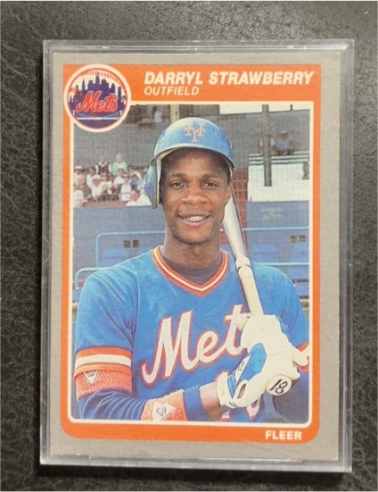 1985 Fleer #93 Darryl Strawberry — front