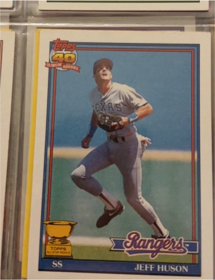 1991 Topps #756 Jeff Huson — front
