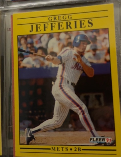 1991 Fleer #151 Gregg Jefferies — front
