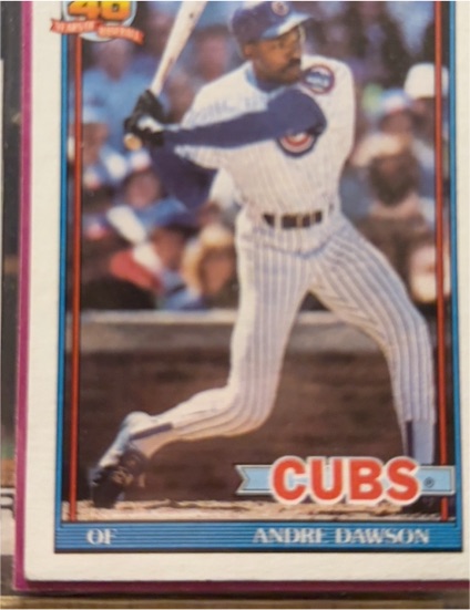 1991 Topps #640 Andre Dawson — front