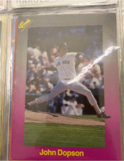 1989 Classic Travel Purple #161 John Dopson — front