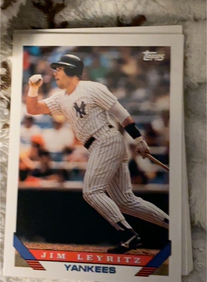 1993 Topps #385 Jim Leyritz — front