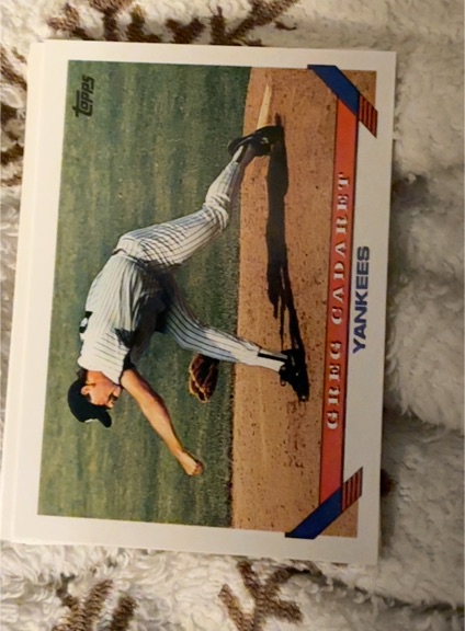 1993 Topps #478 Greg Cadaret New York Yankees — front