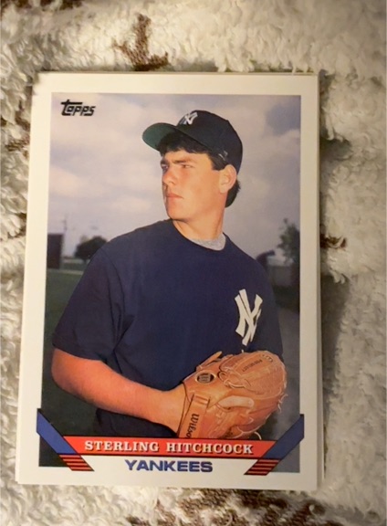 1993 Topps #530 Sterling Hitchcock — front