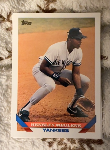 1993 Topps #549 Hensley Meulens — front