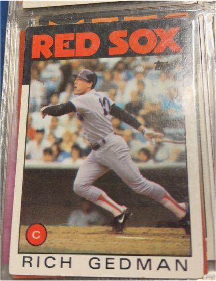 1986 Topps #375 Rich Gedman — front