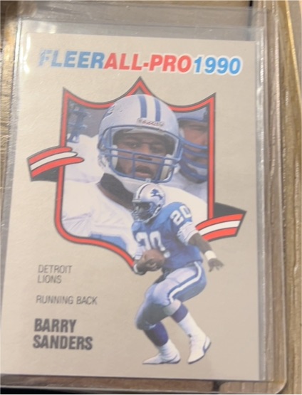 1990 Fleer All-Pro #4 Barry Sanders — front
