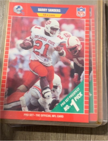 1989 Pro Set #494 Barry Sanders — front