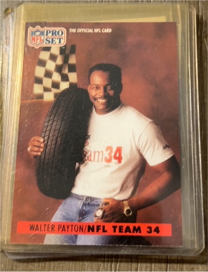 1991 Pro Set Special #1 Walter Payton NFL Team 34 — front