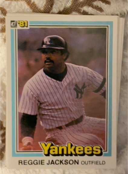 1981 Donruss #468 Reggie Jackson — front