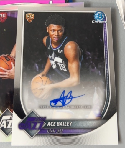 2025 Bowman Chrome #BCA-AB Ace Bailey — front