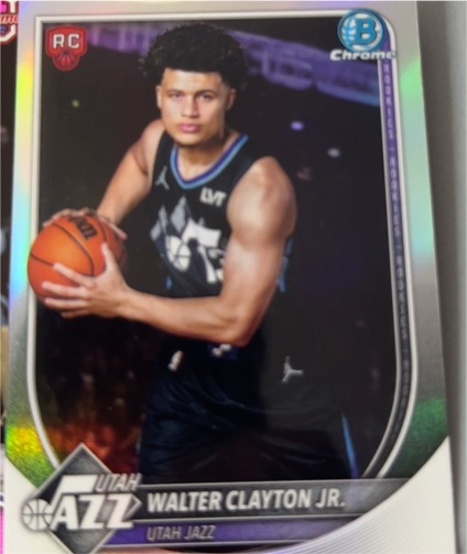 2025-26 Bowman Chrome #BRR-18 Walter Clayton Jr. — front