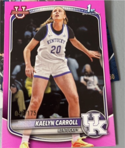 2025-26 Bowman #BPP-82 Kaelyn Carroll — front