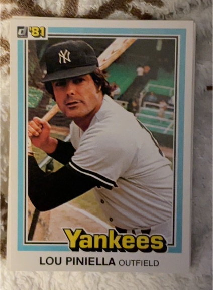 1981 Donruss #109 Lou Piniella — front