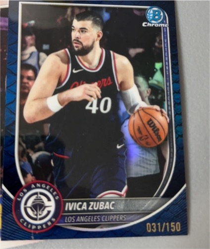 2025-26 Bowman Chrome #BCV-120 Ivica Zubac — front