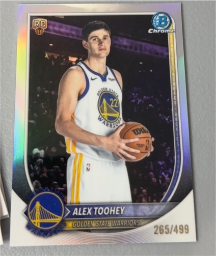 2025-26 Bowman Chrome #BRR-48 Alex Toohey — front