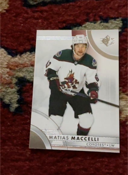 2023-24 Upper Deck SP Authentic #75 Matias Maccelli — front