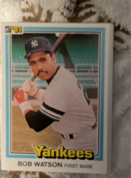 1981 Donruss #225 Bob Watson — front