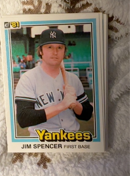 1981 Donruss #226 Jim Spencer — front