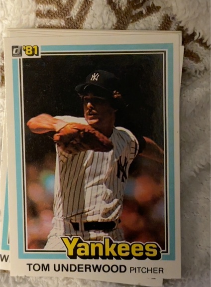 1981 Donruss #108 Tom Underwood — front