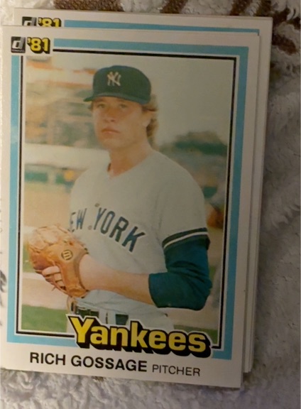 1981 Donruss #347 Rich Gossage — front
