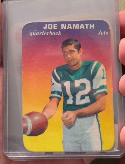 1970 Topps Super Glossy #29 Joe Namath — front