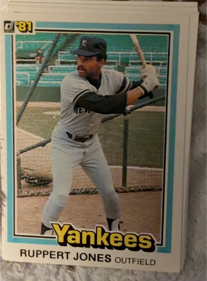 1981 Donruss #349 Ruppert Jones — front