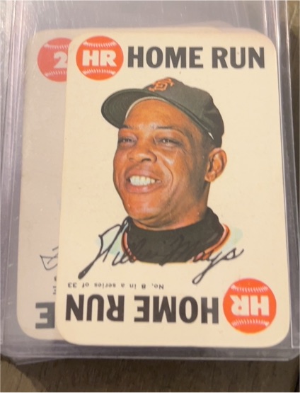 1968 Topps Game #8 Willie Mays — front